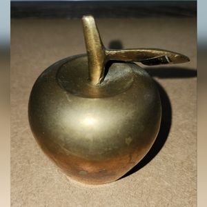 Vintage Brass Apple Bell